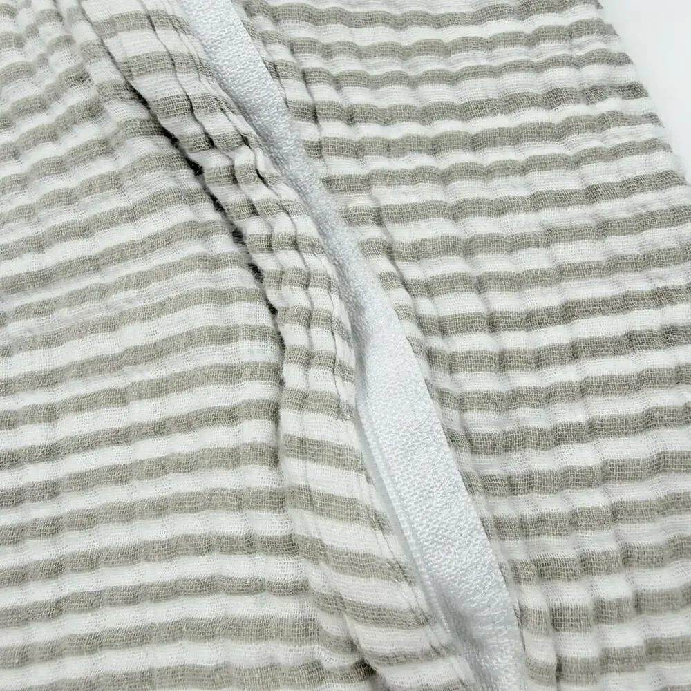 Little Unicorn Gray Striped Muslin Sleepsack Swaddle, 12/18m